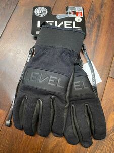 ★ LEVEL GLOVES レベルグローブ スノーグローブ sizeS ブラック 新品未使用タグ付 イタリアデザイン スキー スノーボード