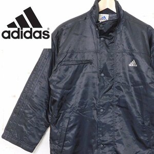  Adidas adidas# reverse side boa bench coat Logo print Kids #160# black *F005