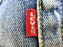 （中古）LEVI'S/リーバイス 702-XX J09 ビンテージ復刻 W29 BIG-E 日本製 セルビッチ 赤耳 シンチバック デニム　ダメージ加工_画像10