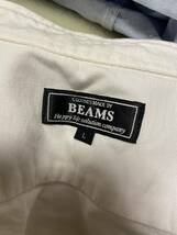 古着　beams ビームス　オックスフォード　ボタンダウンシャツ　メンズＬ_画像4