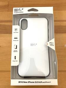 グルマンディーズ gourmandise IFT-27WH [iPhone 2018 5.8インチ iPhone X用 IIIIfit（イーフィット） WH]