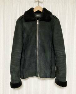 [DELAY by WIN&SONS] 定価136,500 Matt Mouton Jkt マットムートン レザージャケット 羊革 ブラック DW16-JK-003 ディレイ