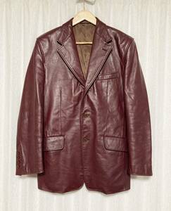  beautiful goods *[Paul Smith] 3B leather jacket tailored M cow leather bordeaux Paul Smith 