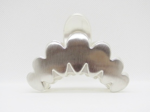  silver color Vance clip hair clip metal ska LAP middle size 