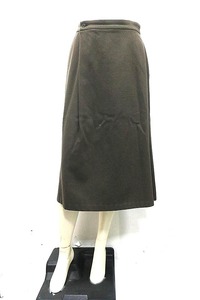 【中古】McAfee 　マカフィー　スカート　カーキ　36サイズ　7号　ウール100％