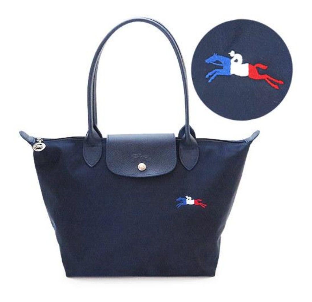 ロンシャン プリアージュ 限定 セレクト グレー レッド レア LONGCHAMP