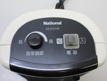 ★sr1082　ナショナル　電気ファンヒーター　DS-07U1W　暖房器具　ミニストーブ　温風　National　レトロ　家電　動作確認済★_画像3