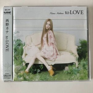 B10606　CD（中古）to LOVE　西野カナ　帯つき
