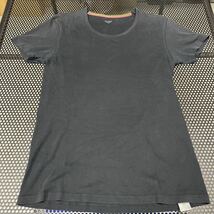ポールスミスpaulsmith 半袖 無地 Tシャツ 黒 ブラック 素材タグ取れかけてます LLサイズ表記（小さめ 身幅44センチしかないです_画像2