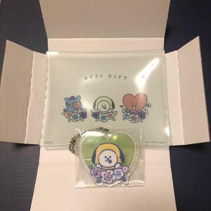 BTS BT21 一番くじ　ガラスプレート CHIMMY TATA MANG＋アクリルチャーム　CHIMMY