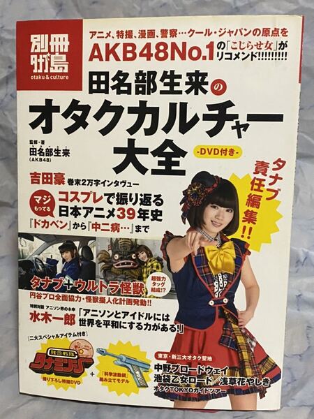 ☆初版 「別冊タナブ島」田名部生来のオタク カルチャー大全 付録 残念戦隊タナミンシー DVD 「科学波動銃」組み立てモデル AKB48 宝島社