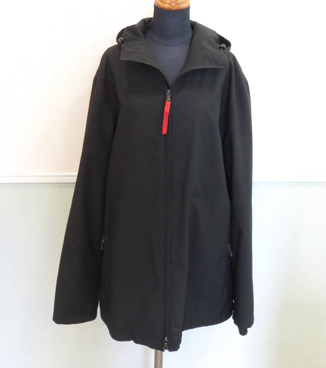 本物 美品 PRADA プラダ Wボタン レザーベルト付き ジャケット P