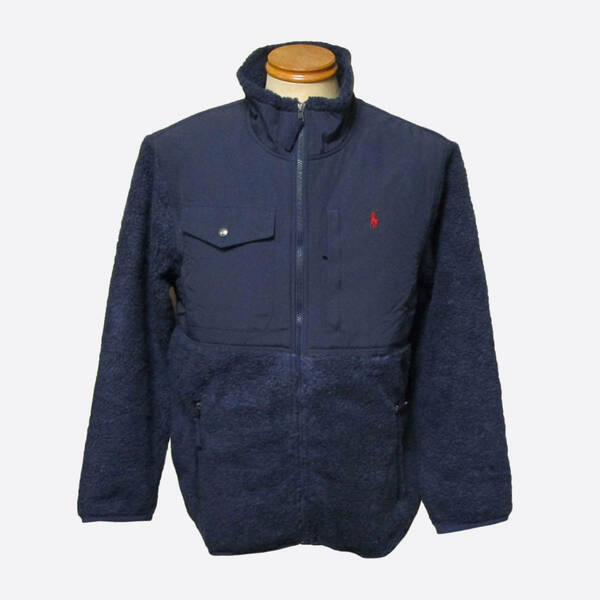 ★SALE★Ralph Lauren/ラルフローレン★シェルパフルジップジャケット (Navy/Navy/XL)