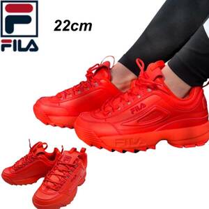 ☆正規品新品☆FILA DISRUPTER 2 PREMIUM フィラ シューズ 靴 5XM01763 スニーカー 厚底 ディスラプター2 プレミアム レッド JP22.0cm