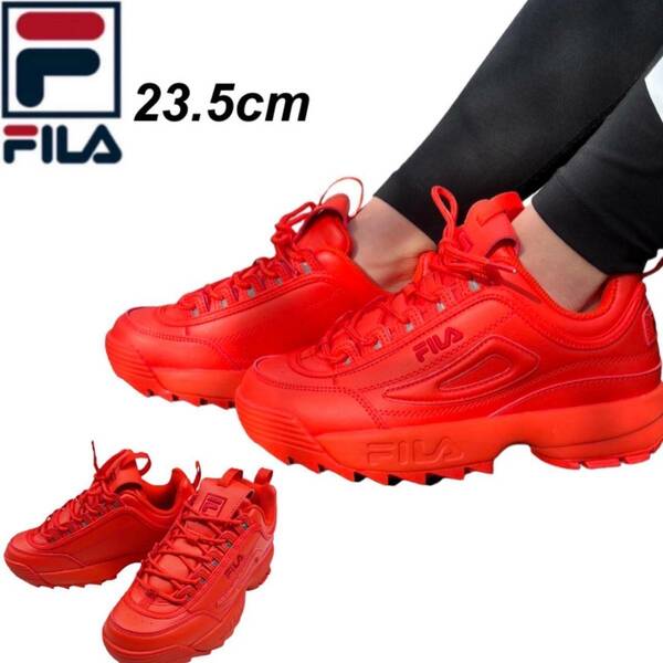 ☆正規品新品☆FILA DISRUPTER 2 PREMIUM フィラ シューズ 靴 5XM01763 スニーカー 厚底 ディスラプター2 プレミアム レッド JP23.5cm