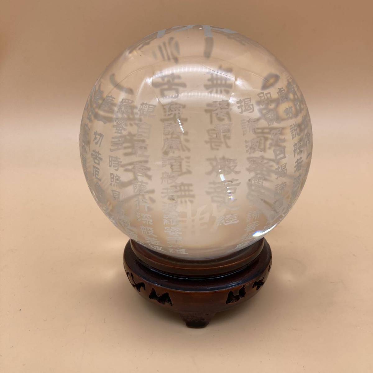 CC1 無色透明 水晶玉 20cm 10.7Kg ガラス玉クリスタル占い縁起風水