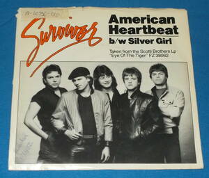 ☆7inch EP★US盤●SURVIVOR/サバイバー「American Heartbeat/アメリカン・ハートビート」80s名曲!●