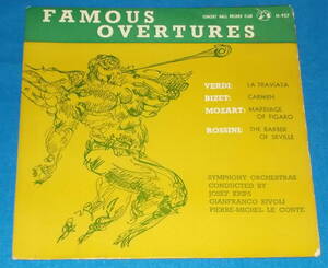 ☆7inch EP★UK盤●V.A.「Famous Overture」PIERRE-MICHEL LE CONTE/JOSEF KRIP等/オペラ序曲●