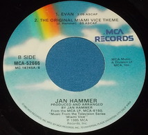 ☆7inch EP★US盤●JAN HAMMER/ヤン・ハマー「Miami Vice Theme/マイアミ・バイスのテーマ」80s名曲!●_画像3