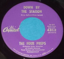 ☆7inch EP★US盤●THE FOUR PREPS/フォー・プレップス「Down By The Station」50s名曲!●_画像2