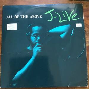 名盤2LP☆J-LIVE/ALL OF THE ABOVE J-ライヴ/DJ SPINNA/Augustus Pablo/Eric Krasno/blue note/NY/premier