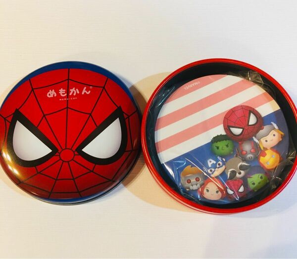 スパイダーマン　キャラメモ缶