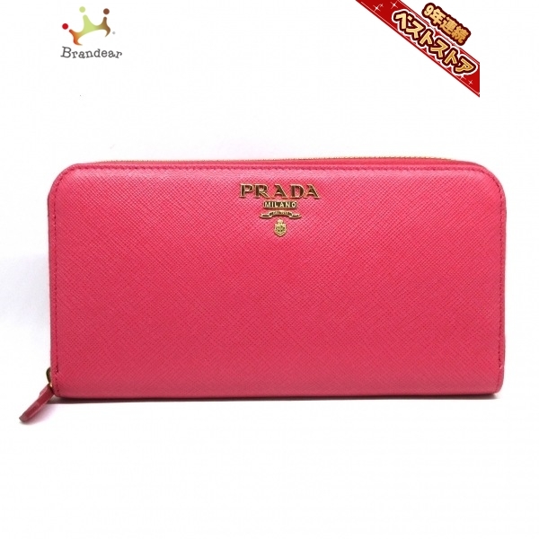 ヤフオク! -prada 財布 ピンクの中古品・新品・未使用品一覧