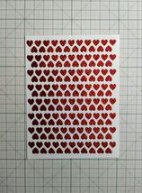 ◆ ハート シール 赤色 シンプル ステッカー HEART きらきら 光る◆_画像1