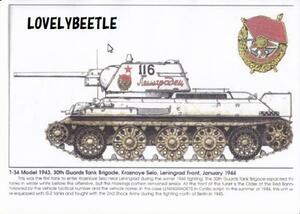 БЕСПЛАТНАЯ ДОСТАВКА 1/16 Танк Декал для танка T34-76 Средний бак Leningrad 1944 2882