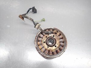 εEH24-29 カワサキ FX400R ZX400D 昭和63年式 エンジン フライホイール ジェネレーター ダイナモ 錆・固着有り！