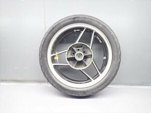 βEB03-1 スズキ GSX750E GR72A E4 (S61年式) 絶版！ 純正 リアホイール 振れ・リム打ち無し！タイヤは要交換で！エアバルブ割れ有り！