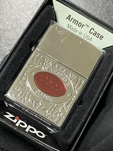 zippo アーマー 特殊加工 希少モデル センターロゴ 2013年製 Armor Case ケース 保証書付き