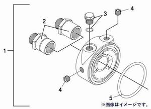 個人宅発送可能 TRUST トラスト 油圧・油温センサーアタッチメント 補修パーツ 【3】 M12 プラグユニオン M12×P1.25 (12401165)