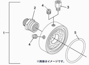 個人宅発送可能 TRUST トラスト 油圧・油温センサーアタッチメント 補修パーツ 【3】 1/8PT センサー延長アダプター (12401105)