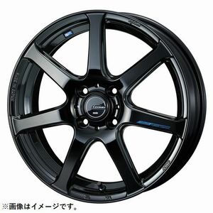 個人宅発送可能 ウエッズ Weds 16X6.0J +45 4穴 PCD100 PBK ホイール 1本 LEONIS NAVIA 07 レオニス・ナヴィア ゼロセブン (39558)