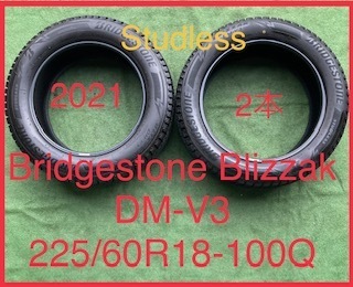 230225-03 BRIDGESTONE BLIZZAK DM-V3 スタッドレスタイヤ２本