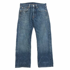 ●Levi’s リーバイス 501 USED加工 デニム パンツ w80 濃紺 インディゴ アメカジ メンズ 紳士