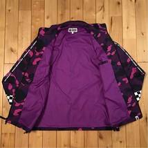 Purple camo ナイロン ジャケット Mサイズ a bathing ape BAPE zip blouson エイプ ベイプ アベイシングエイプ ブルゾン nylon jacket i0_画像5