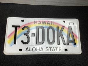 HAWAII Hawaii number plate license plate aloha state Hawaii . air cooling VW air cooling Volkswagen type 3 collection 