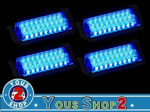 18LED サイドマーカー 角型 トラック 24V 4個セット ブルー