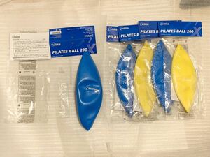 ピラティスボール ４個 ５個 XYSTUS ピラティス ボール　　pilates ball 青 黄 blue yellow ソフトボール ジム gym ダイエット 筋トレ 筋肉