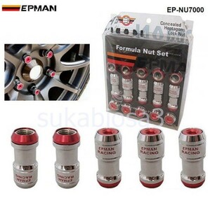 OX035:★人気商品★本物の EPMAN どんぐりリムレーシングラグホイールナットねじ M12 × P1.25　 20 個車トヨタ EP-NU7000