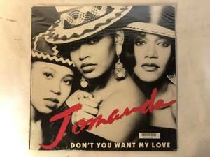 30204S US盤 12inch LP★JOMANDA/DON'T YOU WANT MY LOVE★BB-0010