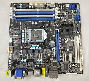 【中古パーツ】BIOS確認のみ、ASROCK H67M-GE/THW マザーボード　ＩＯパネル付　LGA1155 ■MB2126