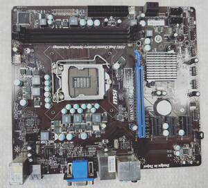 【中古パーツ】BIOS確認のみ、MSI H61MU-S01(B3) マザーボード ＩＯパネル LGA1155 ■MB2185