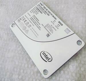 [ б/у детали ]2.5 SATA SSD 80GB 1 шт. обычный TNIEL SSDSC2BB080G6 #SSD2190