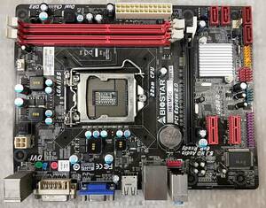 【中古パーツ】BIOS確認のみ、BIOSTAR H61MGC マザーボード ＩＯパネル LGA1155 ■MB2268