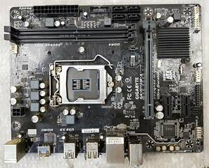 【中古パーツ】BIOS確認のみ、GIGABYTE GA-H110M-A マザーボード ＩＯパネル付 LGA1151 ■MB2289