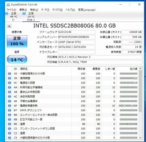 【中古パーツ】2.5 SATA SSD 80GB 1台 正常 INTEL SSDSC2BB080G6 ■SSD2204_画像3
