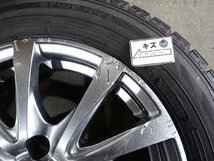 QR4756【送料無料185/60R15】アクア アクシオ フィールダーなどに ダンロップ 中古スタッドレス ●15×6J 100/4H ET38●_画像9